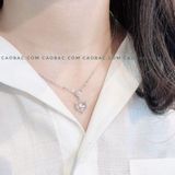 Dây chuyền bạc Việt Nam hồ ly đá tròn