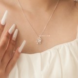 Dây chuyền bạc Việt Nam hoa lá