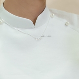 Dây chuyền bạc Việt Nam lá nguyệt quế