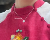 Dây chuyền bạc Việt Nam lá phong