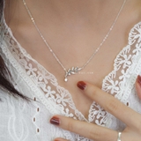 Dây chuyền bạc Việt Nam Leaf