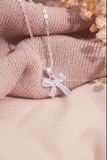 Dây chuyền bạc Việt Nam Pink bow