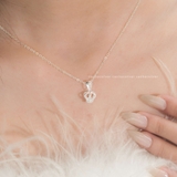 Dây chuyền bạc Việt Nam vương miện tròn