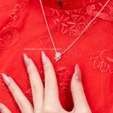 Dây chuyền bạc Việt Nam hồ ly tim