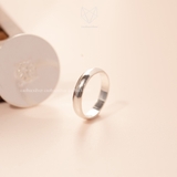 Nhẫn trơn bạc nõn bạc Việt Nam (1 chỉ )