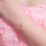 Lắc tay bạc Việt Nam Bow Tie