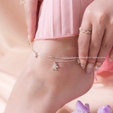 Lắc chân bạc Việt Nam Star & Butterfly