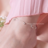 Lắc chân bạc Việt Nam trăng sao lấp lánh