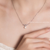 Dây chuyền bạc Việt Nam Ngọc trai Freshwater Crown Sparkle