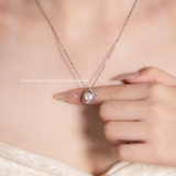 Dây chuyền bạc Việt Nam Ngọc trai Freshwater Ripple