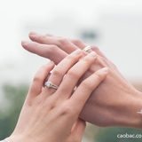 Nhẫn đôi bạc Việt Nam Circle Rings Couple (145)
