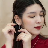 Khuyên tai bạc Việt Nam chòm sao dây dài