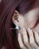 Khuyên tai bạc Việt Nam nơ bông tuyết