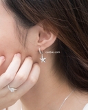 Khuyên tai bạc Việt Nam sao treo