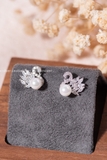 Khuyên tai bạc Việt Nam Ngọc trai Freshwater Swan Kiss