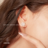 Khuyên tai bạc Việt Nam Snowy Wish