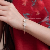 Kiềng tay bạc Việt Nam Trông Trăng