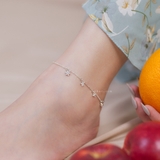 Lắc chân bạc Việt Nam ba hoa bi rơi