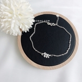 Lắc chân bạc Việt Nam dây xích lá