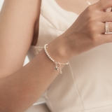 Lắc tay bạc Việt Nam bi phay sao rơi