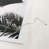 Lắc tay bạc Việt Nam bông tuyết thưa