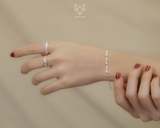 Lắc tay bạc Việt Nam Leaf