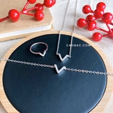 Lắc tay bạc Việt Nam V đá