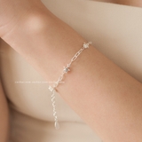 Lắc tay bạc Việt Nam xích dẹt sao biển