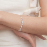 Lắc tay bạc Việt Nam chuỗi nơ đá