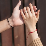 Lắc tay đôi bạc Việt Nam dây tết mỏ neo