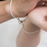 Lắc tay đôi bạc Việt Nam Sweetheart Couples Bracelet