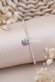 Lắc trẻ em bạc Việt Nam bi charm dâu tây