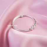 Lắc trẻ em bạc Việt Nam kiềng cứng bi