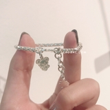 Lắc trẻ em bạc Việt Nam vảy rồng charm con giáp