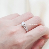 Nhẫn bạc Việt Nam Circle Ring (145)