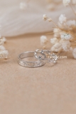 Nhẫn đôi bạc Việt Nam Crystal Couple Rings (124)
