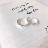 Nhẫn đôi bạc Việt Nam Piscis Couple Rings (284)