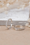 Nhẫn đôi bạc Việt Nam Piscis Couple Rings (284)