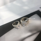 Nhẫn đôi bạc Việt Nam Queen Rings Couple (327)