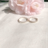 Nhẫn đôi bạc Việt Nam Sextant Couple Rings (285)