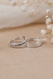 Nhẫn đôi bạc Việt Nam Sextant Couple Rings (285)