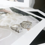 Nhẫn đôi bạc Việt Nam Skyline Rings Couple (360)