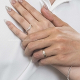 Nhẫn đôi bạc Việt Nam Crown Couple Rings (308)
