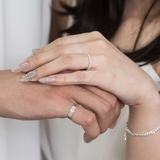 Nhẫn đôi bạc Việt Nam Decagon Couple Rings (329)