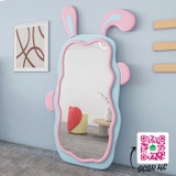 Gương soi toàn thân khung gương nỉ hình thỏ SMHome GTT15