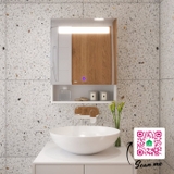 Tủ gương phòng tắm thông minh SMHome NT01 - Tích hợp đèn Led và công tắc cảm ứng
