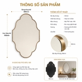 Gương treo tường khung inox hình hoa SMHome GTT19 – Sự lựa chọn hoàn hảo cho không gian sống tinh tế