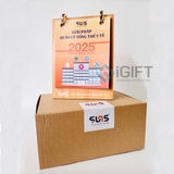 Lịch gỗ để bàn in logo SUNS Software JSC