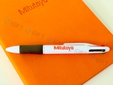Bộ Sổ bìa da và bút bi - In logo Mitutoyo 