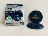 Bộ cáp sạc nhanh đa năng 60W Remax RC-190 in logo SAIGON PHUYENHOTEL